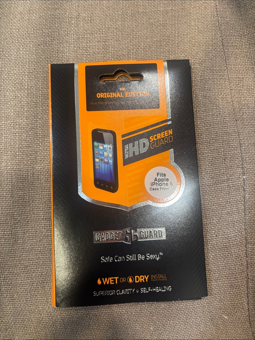 HD Screen Guard for Apple iPhone 6 - Orange/Black